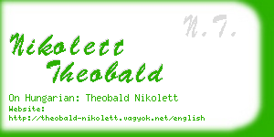 nikolett theobald business card